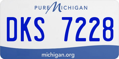 MI license plate DKS7228