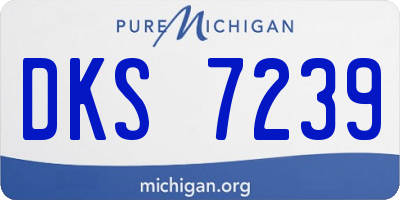 MI license plate DKS7239
