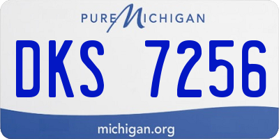 MI license plate DKS7256