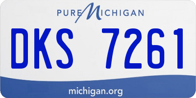 MI license plate DKS7261