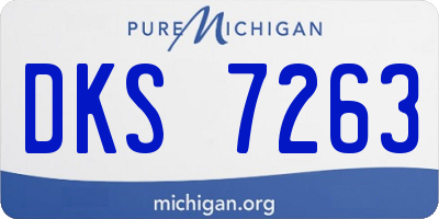 MI license plate DKS7263