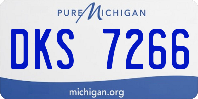 MI license plate DKS7266