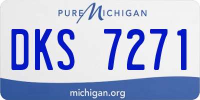 MI license plate DKS7271