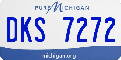 MI license plate DKS7272