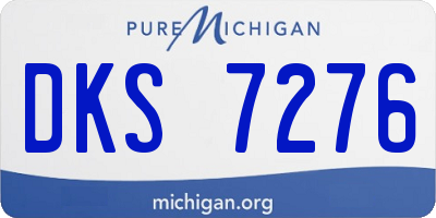 MI license plate DKS7276