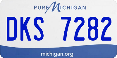 MI license plate DKS7282
