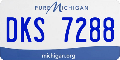 MI license plate DKS7288