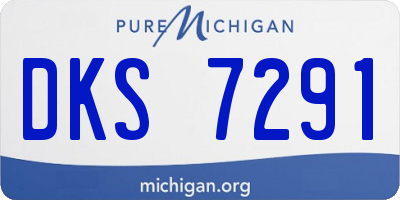 MI license plate DKS7291