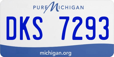 MI license plate DKS7293