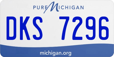 MI license plate DKS7296