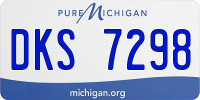 MI license plate DKS7298