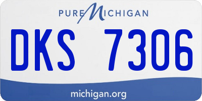 MI license plate DKS7306