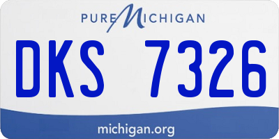 MI license plate DKS7326