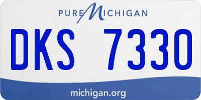 MI license plate DKS7330