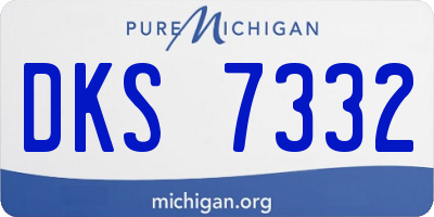 MI license plate DKS7332