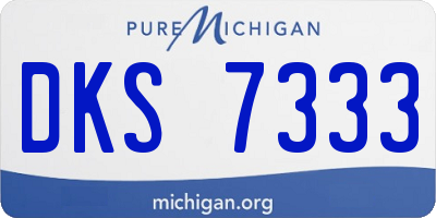 MI license plate DKS7333