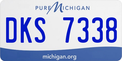 MI license plate DKS7338
