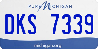 MI license plate DKS7339