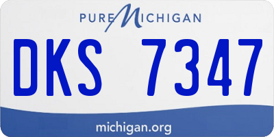 MI license plate DKS7347