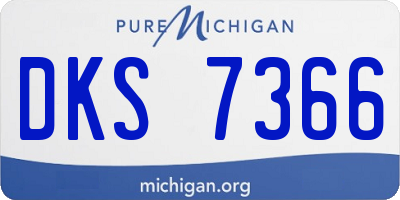 MI license plate DKS7366