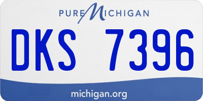 MI license plate DKS7396