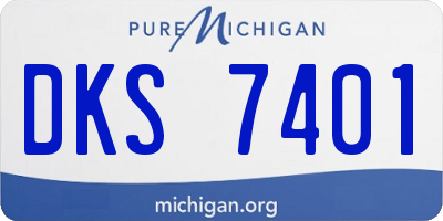 MI license plate DKS7401