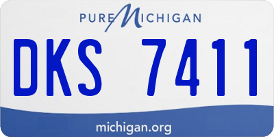 MI license plate DKS7411