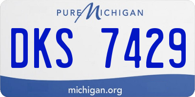 MI license plate DKS7429