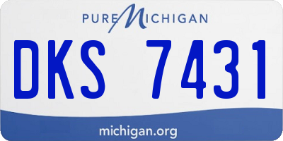MI license plate DKS7431