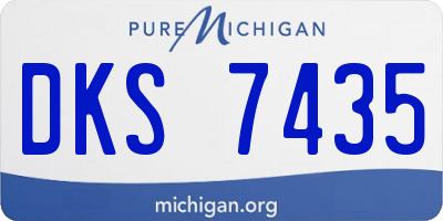 MI license plate DKS7435