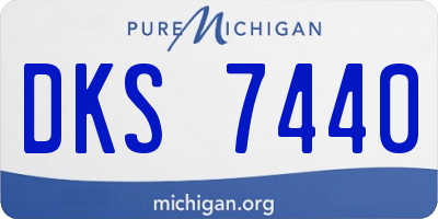 MI license plate DKS7440