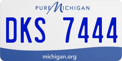 MI license plate DKS7444