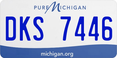 MI license plate DKS7446