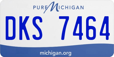 MI license plate DKS7464