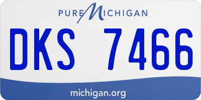 MI license plate DKS7466