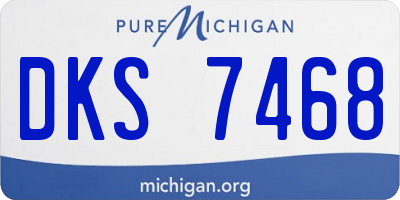 MI license plate DKS7468