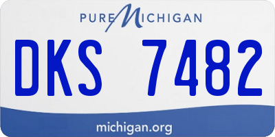 MI license plate DKS7482
