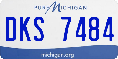 MI license plate DKS7484
