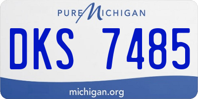 MI license plate DKS7485