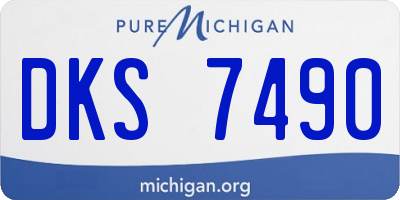 MI license plate DKS7490