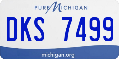 MI license plate DKS7499