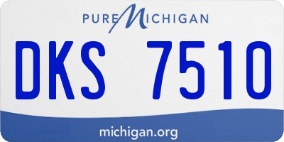 MI license plate DKS7510