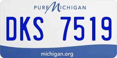 MI license plate DKS7519