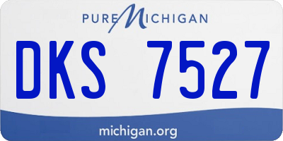 MI license plate DKS7527