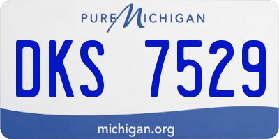 MI license plate DKS7529