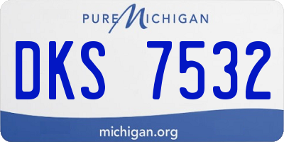 MI license plate DKS7532