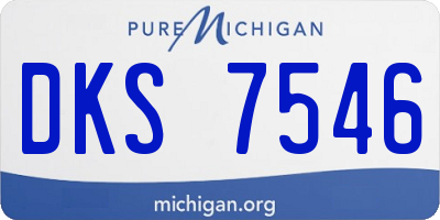 MI license plate DKS7546