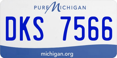 MI license plate DKS7566