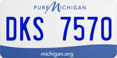 MI license plate DKS7570