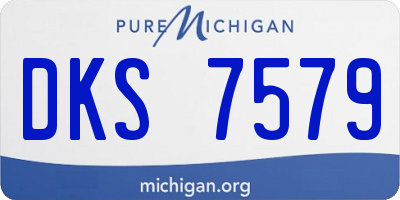 MI license plate DKS7579